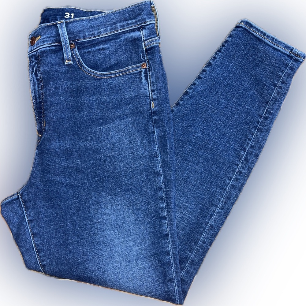 J‎ Crew Toothpick Jeans Ankle Jeans Dark Wash Size 31